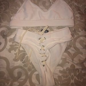 White swimsuit